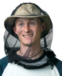 sea to summit permethrin-treated mosquito head net mesh face cover for insects and bugs