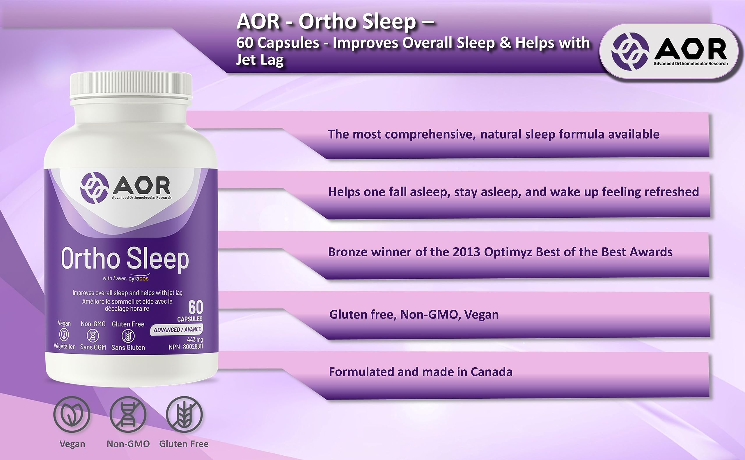 AOR Ortho Sleep, 60 CT