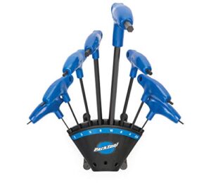 park tool ph-1.2 p-handled hex wrench set with holder tool, blue