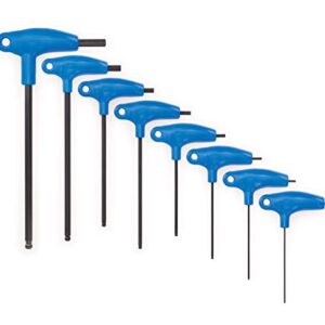 Park Tool PH-1.2 P-Handled Hex Wrench Set with Holder Tool, Blue