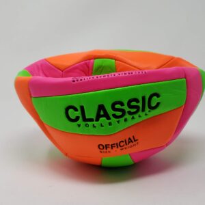 Faittd Beach Toys by Green Room Sport Design Classic Volleyball (deflated), Assorted neon ColorsF