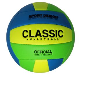 Faittd Beach Toys by Green Room Sport Design Classic Volleyball (deflated), Assorted neon ColorsF