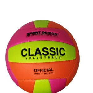 Faittd Beach Toys by Green Room Sport Design Classic Volleyball (deflated), Assorted neon ColorsF