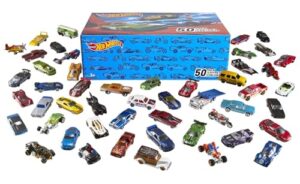 hot wheels toy trucks & cars, 50-pack, set of 50 1:64 scale individually packaged vehicles, instant collection (styles may vary) (amazon exclusive)