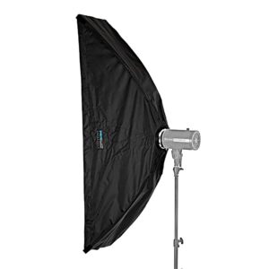 Pro Studio Solutions EZ Pro Beauty Dish Strip Box softbox 12"x56" with Speedring insert, for Balcar, White Lightning, Lighting, X800, X1600, X3200 Strobe Flash Light, Speed Ring, Soft Box