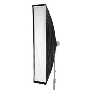 fotodiox ez-pro 12x56in quick collapse softbox compatible with select speedotron (black/brown line) bayonet mount studio flash units