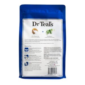 Dr Teal's Epsom Salt Soaking Solution with Eucalyptus Spearmint, 48 Oz (Packaging May Vary)