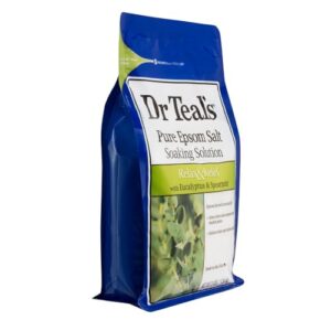 Dr Teal's Epsom Salt Soaking Solution with Eucalyptus Spearmint, 48 Oz (Packaging May Vary)