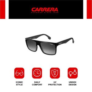 Carrera unisex adult Carrera 5039/S Sunglasses, Black/Dark Gray Gradient, 58mm 16mm US