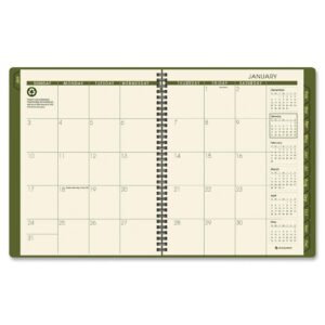 AT-A-GLANCE Recycled Weekly/Monthly Appointment Book, 8 x 11 Inches, Green, 2012 (70-950G-60)