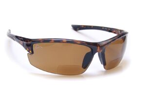 coyote eyewear polarized reader sunglasses, tortoise, copper +2.50 power