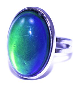 authentic adjustable oval mood ring