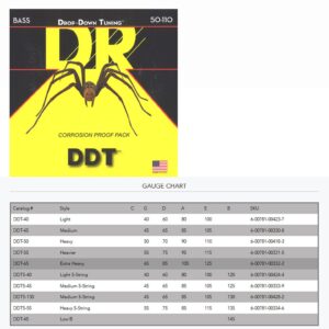 DR Strings DDT Bass Guitar Strings (DDT-65)