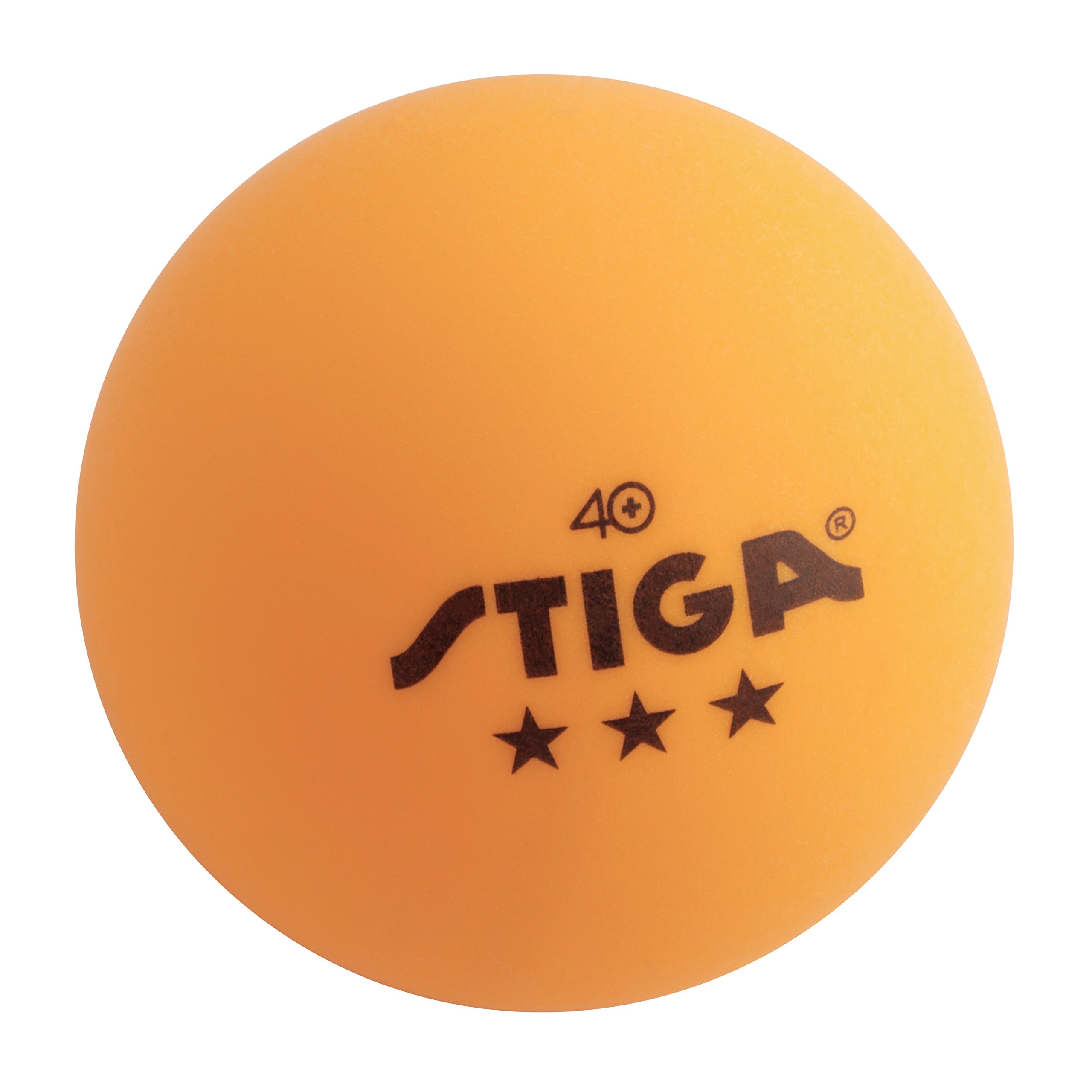 STIGA Tournament-Quality 3-Star Ping Pong Balls – Official Size and 40mm Weight – Ultimate Durability and High-Performance Table Tennis Balls – 6 Pack (Orange) - for Indoor/Outdoor Ping Pong Tables