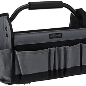 McGuire-Nicholas 15" Collapsible Tool Tote, Grey and Black Tool Tote Bag, 22015