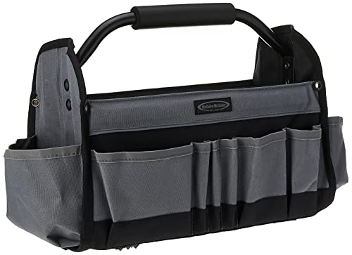 McGuire-Nicholas 15" Collapsible Tool Tote, Grey and Black Tool Tote Bag, 22015