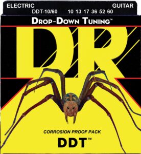 dr strings ddt electric guitar strings (ddt-10/60)