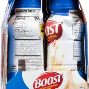 BOOST Plus Balanced Nutritional Drink, Very Vanilla, 8 FL OZ (Pack of 6)