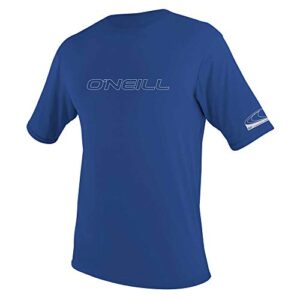 o'neill men's basic skins rash tee, royal - adult m