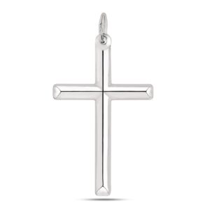 jewelry affairs sterling silver cross pendant, 20 x 35 mm