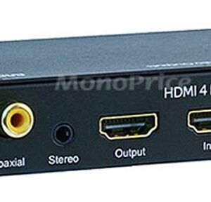 Monoprice Blackbird 4x1 HDMI 1.4 Switch - HDCP 1.4, with Toslink, Digital Coax and Analog Audio Extractor, 1080p 60Hz, DAC (Compatible with PS4/5 Xbox Apple TV Fire Stick Roku Blu-Ray Player)