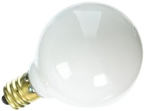 bulbrite incandescent g12 candelabra screw base (e12) light bulb, 25 watt, white