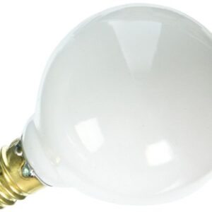 Bulbrite Incandescent G12 Candelabra Screw Base (E12) Light Bulb, 25 Watt, White