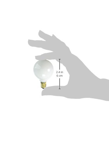 Bulbrite Incandescent G12 Candelabra Screw Base (E12) Light Bulb, 25 Watt, White