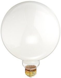 bulbrite incandescent g40 medium screw base (e26) light bulb, 1 count (pack of 1), white