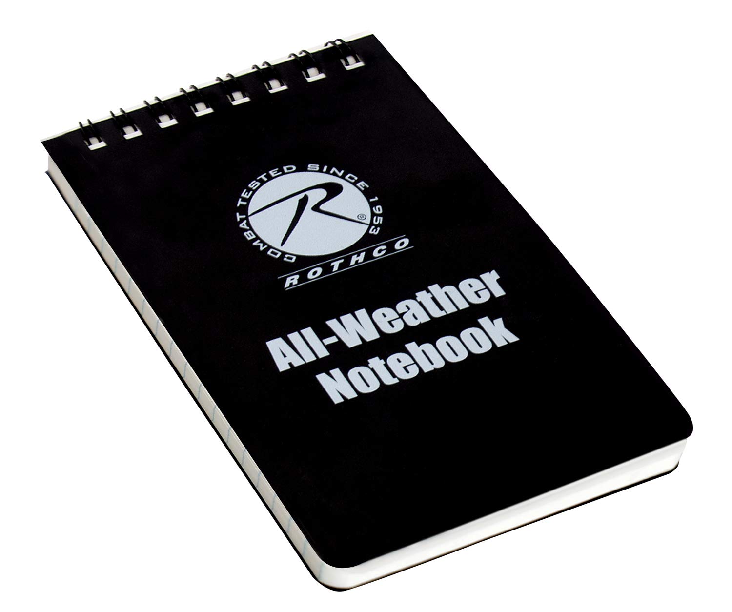 Rothco All-Weather Waterproof Notebook (3" x 5", Black)