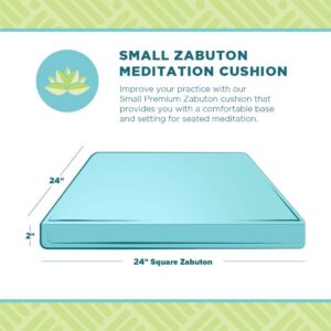 Bean Products Zabuton Meditation Cushion, Small, Navy - 10oz Cotton