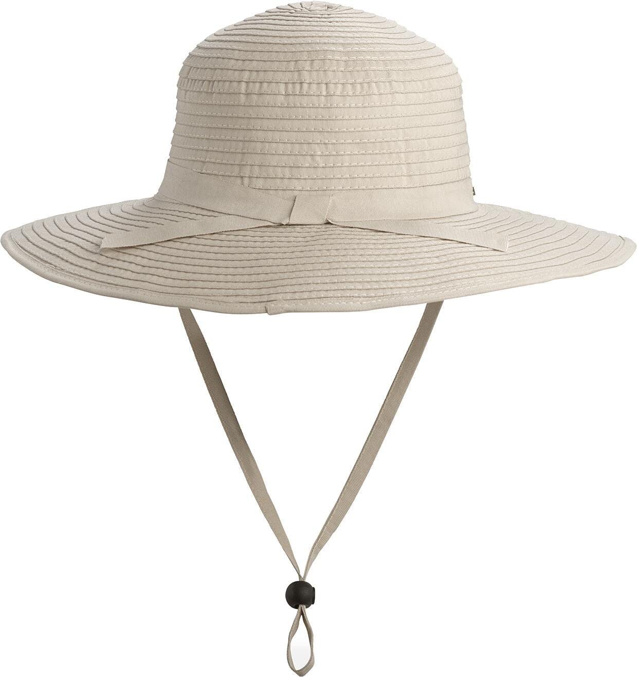 Coolibar UPF 50+ Women's Shelly Shapeable Travel Sun Hat - Sun Protective (One Size- Tan)