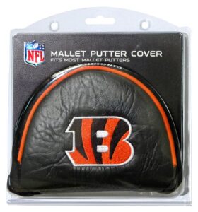 team golf nfl cincinnati bengals golf mallet putter cover golf club mallet putter headcover, fits most mallet putters, scotty cameron, daddy long legs, taylormade, odyssey, titleist, ping, callaway