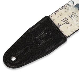 Levy's Leathers 2" Wide Polyester Guitar Strap with Genuine Leather Ends; Koi Fish Motif (MPD2-016)