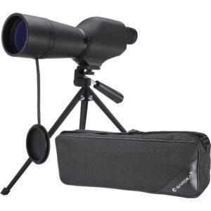 barska 20-60x60 waterproof straight spotting scope with tripod , black