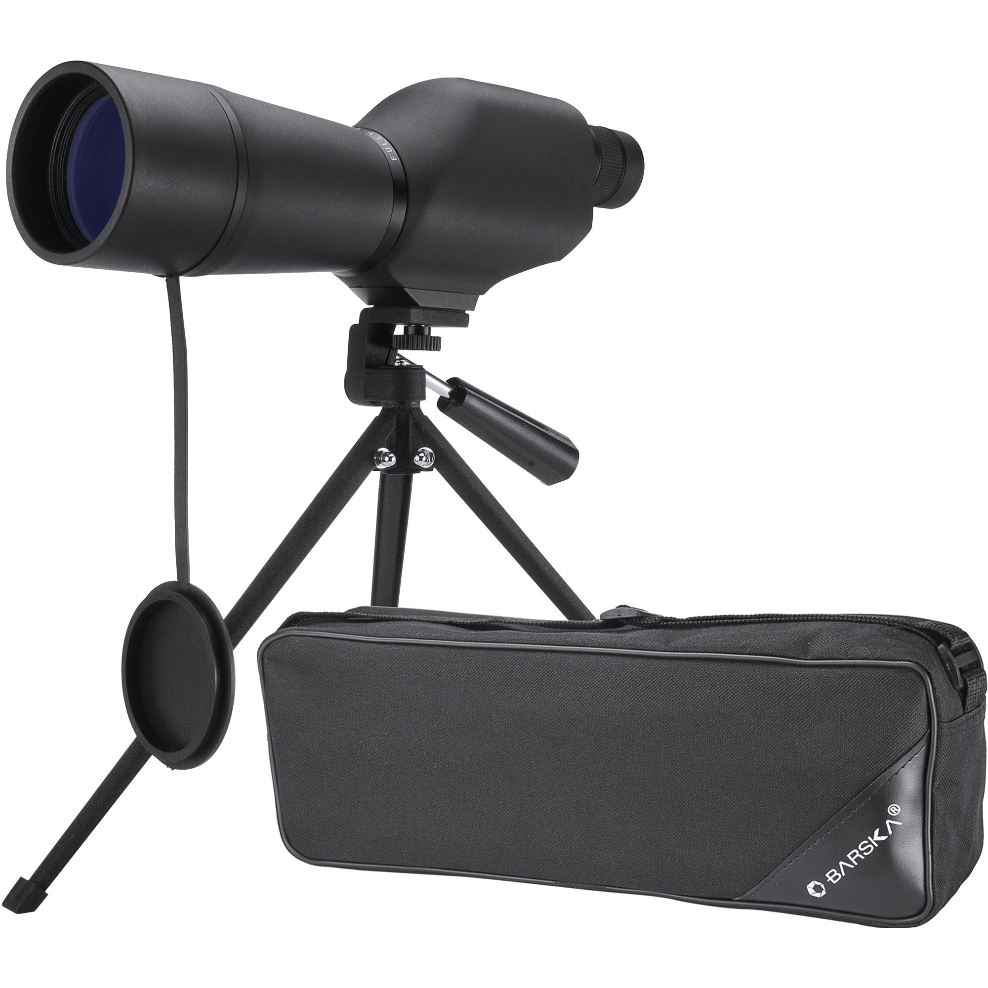 BARSKA 20-60x60 Waterproof Straight Spotting Scope with Tripod , Black