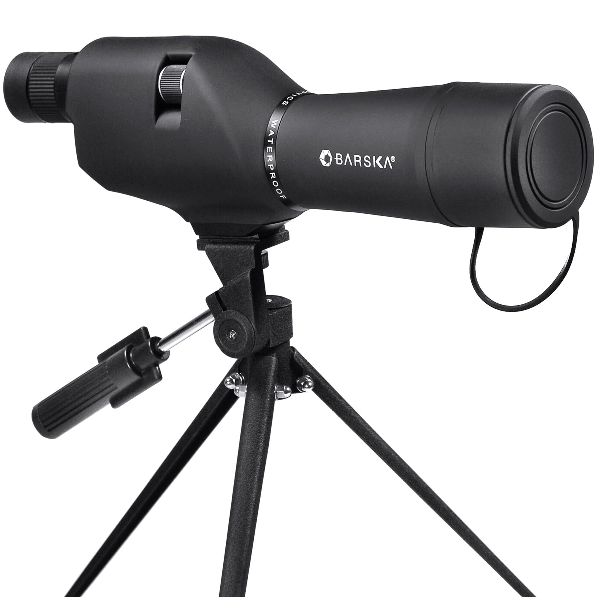 BARSKA 20-60x60 Waterproof Straight Spotting Scope with Tripod , Black