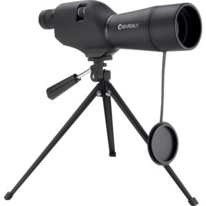 BARSKA 20-60x60 Waterproof Straight Spotting Scope with Tripod , Black