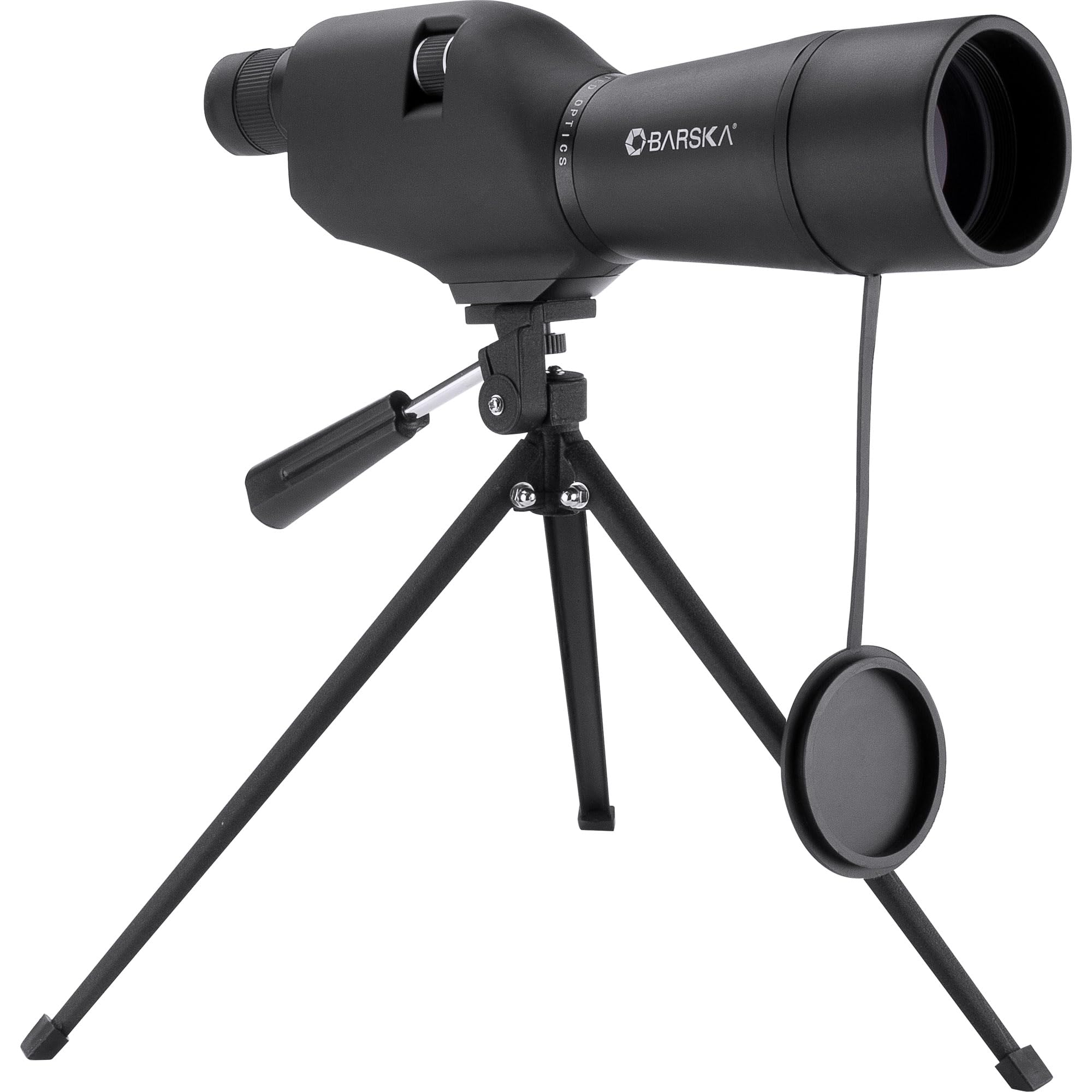 BARSKA 20-60x60 Waterproof Straight Spotting Scope with Tripod , Black