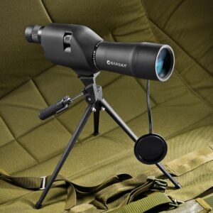 BARSKA 20-60x60 Waterproof Straight Spotting Scope with Tripod , Black