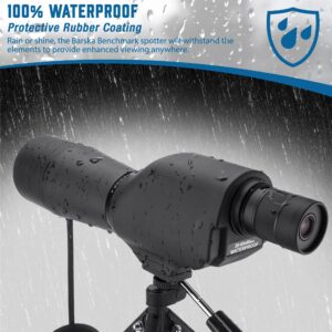 BARSKA 20-60x60 Waterproof Straight Spotting Scope with Tripod , Black