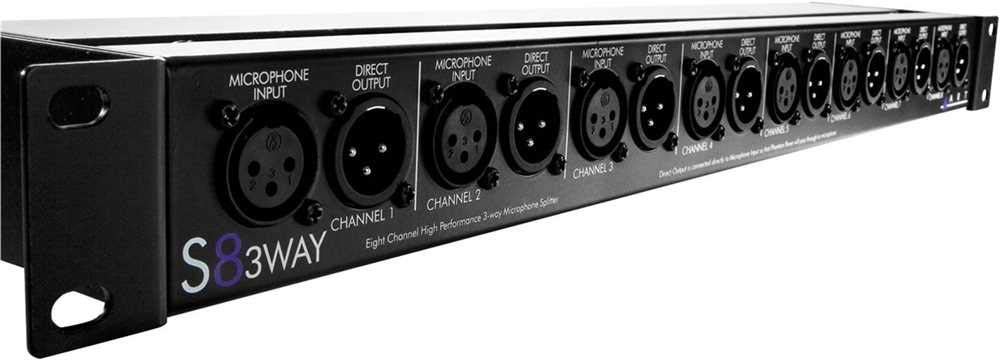 ART S8-3Way Eight Channel Three-Way Mic Splitter