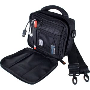 protec portable audio recorder case with adjustable walls and rain jacket