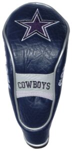 team golf nfl dallas cowboys hybrid head cover hybrid golf club headcover, hook-and-loop closure, velour lined for extra club protection