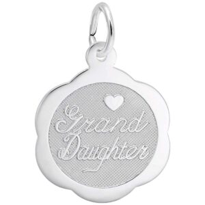 rembrandt charms granddaughter charm, sterling silver