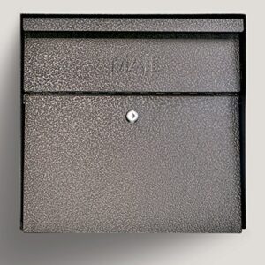 Mail Boss 7164 Metro, Bronze High Capacity Wall Mounted Locking Security Mailbox