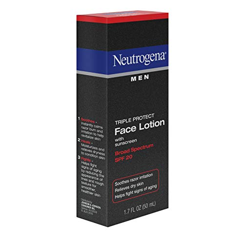 Neutrogena Triple Protect Face Lotion for Men, SPF 20, 1.7 Ounce