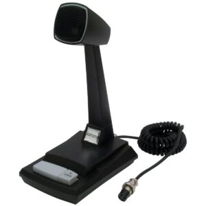 Astatic 302-AST878DM CB Desk Microphone, Black, Auxiliary