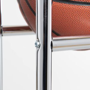 CHAMPRO 12 Ball Rack with Casters for Basketball, Volleyball, and More, Upright