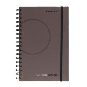 at-a-glance plan.write.remember. 80620330 planning notebook two days per page, 6 x 9, gray